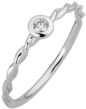 Lyomi Damen Ring 585/- Gold Glänzend Diamant Lab Grown weiß 0,06ct. 067370199-1
