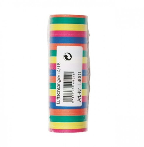 STYLEX 14001 - Luftschlangen, 18er Röllchen, 4 m