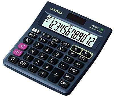 Casio MJ-120D Electronic Calculator BIG DISPLAY Solar Tax Calculator by Casio