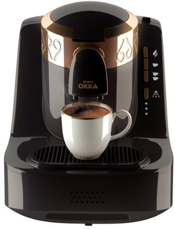 Arzum OK001 Automatic Turkish Coffee Machine, 710 W, 1 Liter, Black/Copper