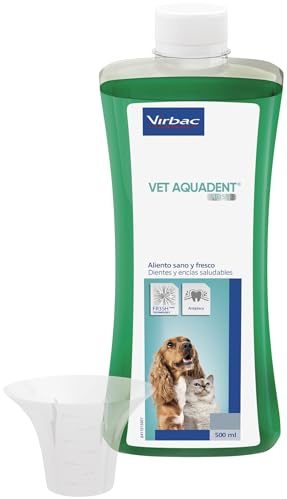 Virbac FR3SH Aquadent Cat & Dog Dental Water Additive - Fresh Breath 500ml | Dental water additive for dogs & cats; help fights plaque, supports gums & freshens breath; 500ml