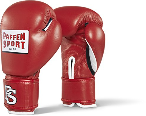 Paffen Sport Contest Wettkampf-Boxhandschuhe ohne Prüfmarke; rot; 12UZ