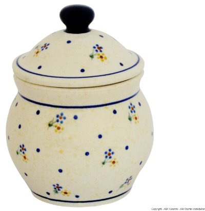 Original Bunzlauer Marmeladentopf/Schmalztopf/Senftopf 0.42 Liter im Dekor 111