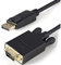 StarTech.com Cable 91cm Vídeo Adaptador Conversor DisplayPort™ a VGA - Convertidor Activo DP - Macho a Macho - 1920x1200 - 1080p - Negro