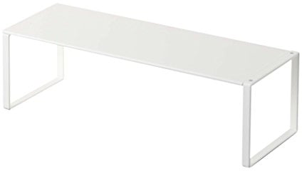 Yamazaki 2572 FRAME Schuhablage, weiß, Stahl, Minimalistisches Design, 34~60 x 12 x 10 cm (LxBxH)