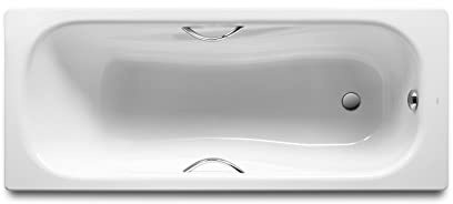 Roca,Princess,Bañera de acero rectangular con fondo antideslizante,Blanco,,asas incluidas,1700mm x 700mm x 430mm,A220950001