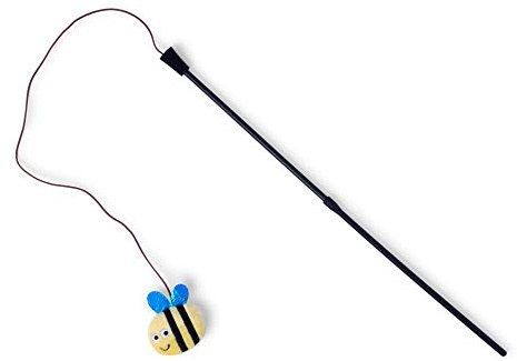 Petface Bee Teaser Toy for Cats and Kittens, Filled with Natural Catnip (Pack of 1)