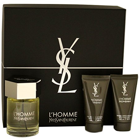 Yves Saint Laurent L'Homme EDT Spray 100ml + Shower Gel 50ml + Aftershave Balm 50ml