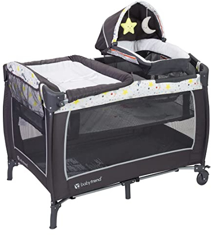 Baby Trend Lil' Snooze Deluxe II Nursery Center, Twinkle Twinkle Little Moon