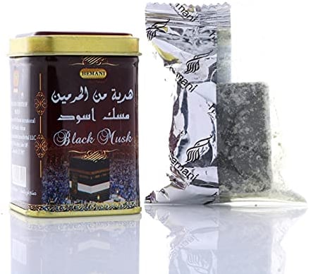 Hemani - Pietra profumata orientale, Casa Moro, Black Musk, profumo per ambienti senza alcol, resinato, muschio nero naturale, W1003