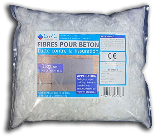 GRC - Fibres pour Béton, 1 kg