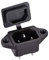 sourcing map C14 Panel Mount Plug Adapter AC 250V 10A 3 Pins IEC Inlet Module Plug Power Connector Socket with Cover