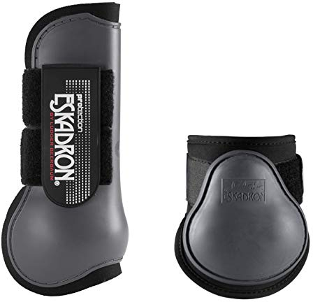 Eskadron Protection Boots Gamaschen + Streichkappen 4er Set VB/WB grau