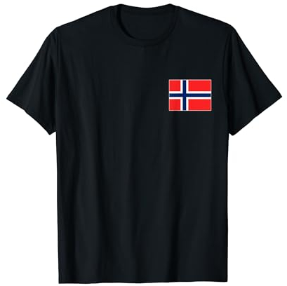Norwegen Flagge Norwegische Norsk Flaggen Damen Herren T-Shirt