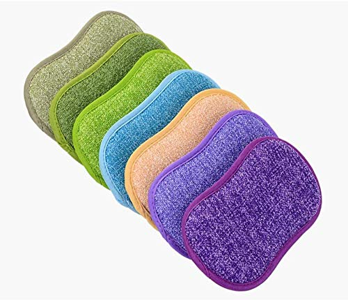 Paño para Fregar Cepillo Antiadherente para ollas Cerámica Lavaplatos Esponja para Platos de Doble Cara Esponja para Lavar Platos Paño para Lavar Platos Trapo de 10 Paquetes Cocina Hogar Limpieza
