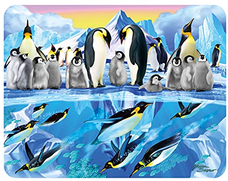 3D LiveLife Magnet - Pinguin Stürzen von Deluxebase. Linsenförmige 3D Ozean Kühlschrankmagnet. Dekoration für Kinder und Erwachsene mit Kunstwerk lizenziert von bekannt Künstler, Michael Searle