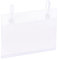 sourcing map Label Holder with Hanging Buckle 80x55mm Clear Plastic for Wire Shelf, Pack of 50