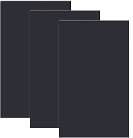 OLYCRAFT 3pcs 6 x 10 Zoll Schwarze PVC-Schaumplatte 5mm Dicke Expandierte PVC-Platte Langlebig Wasserdicht Für Displays, Beschilderung Und Bastelprojekte