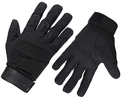 huihuijia Guanti Antitaglio Attrezzi Giardinaggio Guanti Antispine Guanti Saldatore Guanti Polizia Guanti da Lavoro in Pelle per Giardinaggio E da Lavoro con Scavo Black,221