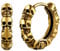 U7 Creolen Ohrringe Edelstahl Herren Ohrringe Totenkopf Ohrringe Huggie Hoop Creolen Gold Earrings Women Vintage Ohrstecker Goldene Creolen Männer Rock Ohr Piercing Ohrschmuck Modeschmuck für Ehemann