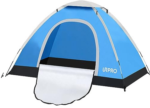 URPRO Tente de camping automatique instantanée pour 2 à 3 personnes, légère, imperméable, coupe-vent, protection UV, parfaite pour la plage, l'extérieur, les voyages, la chasse, la pêche CT200-KK
