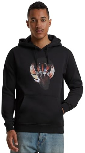 Mister Tee Herren Kapuzenpullover Hail The King Hoodie Black M
