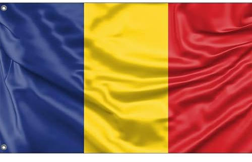 Flagge Rumäniens | Einzigartiger Designdruck | Hergestellt in der EU (90 x 150 cm)