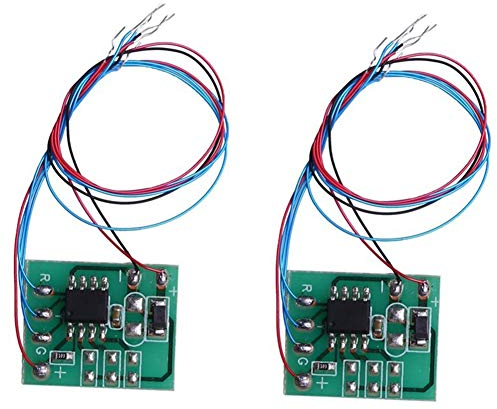 Zunedhys 2Pcs DIY Skala Bau Sand Tisch Leiterplatte Licht Signal HO Skala Eisenbahn Miniaturen