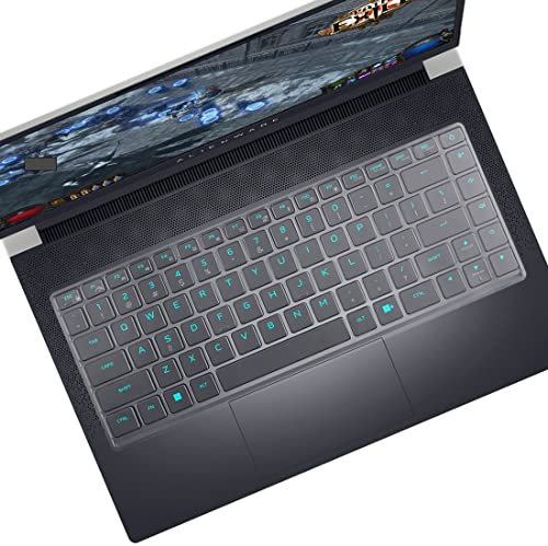 UUONDO Tastatur-Abdeckung für 2023 Dell Alienware x14 R2, 2022 Dell Alienware x14 R1 Gaming Laptop 14 Zoll, Alienware x14 Gaming Laptop Protector Zubehör, TPU