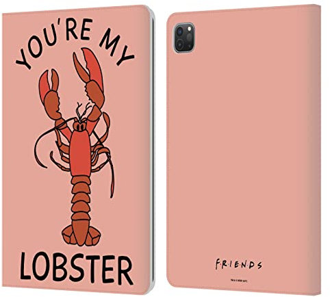 Head Case Designs Licenciado Oficialmente Friends TV Show Lobster Icónico Carcasa de Cuero Tipo Libro Compatible con Apple iPad Pro 11 2020/2021 / 2022