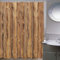NODATE Rideau de Douche 3D Planches de Bois D'époque Anti Moisissure 120x180 cm Lavable en Polyester pour Baignoire