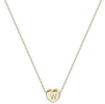 Halsketten Halsketten Lange Chunky Halskette Kette Halsketten Brief Geschenk Name Frauen 26 Mode Anhänger Schmuck Englisch Halsketten & Anhänger Herz Halskette Mädchen ( Color : W , Size : Taille uniq