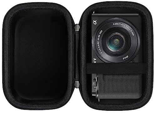 Canboc Custodia Sony Alpha ZV-E10 / ZV-E10L APS-C obiettivo intercambiabile Mirrorless fotocamera digitale, borsa video Vlogging 4K, obiettivo 16-50mm, Nero