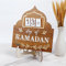 Paxrmuky Ramadan Kalender 2025 Holz DIY Countdown Adventkalender Eid Mubarak Dekoration für Zuhause Ramadan Tischdeko Geschenk