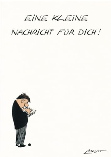 Inkognito Postkarten | Anlass: ''eine'', Motiv: ''Eine kleine Nachricht'' | Künstler: Loriot (Vicco von Bülow) | Art-Nr.: 15157 | vom Berliner Verlag