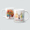 online-hut - Tasse - Kaffeebecher - Lieblingstasse - mit tollem Hirsch Motiv & Baum - LT-335