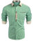 COOFANDY Trachtenhemd Herren Oktoberfest Herren Outfit Kariertes Hemd Oktoberfest Hemd Langarm Trachten Hemden Freizeithemden Karohemden mit Baumwolle Grün XXL