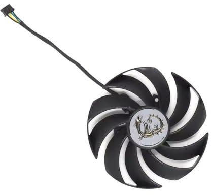 RAKSTORE PLD10010B12HH Ventilateur de carte graphique compatible avec MSI RTX 3070 RTX 3070 Ti SUPRIM Ventilateur silencieux (B)