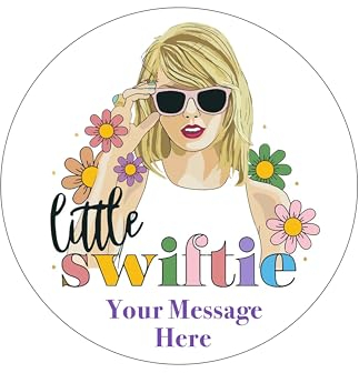 A4 Edible Decor Icing Sheet PERSONALISED Music Pop Star Singer Themed 7-8 Circle Cake Topper Decoration - Great for larger cakes