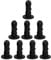CLISPEED 4pcs Trash Can Latch Bin Lid Hinge Pins Plastic Wheeled Trash Can Hinged Pins Accessories for Household and Commercial Wheelie Trash Bins Black