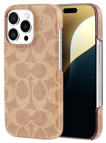 Coach Signature Canvas Slim Wrap iPhone 16 Pro Hülle – Designer-Handyhülle – Signature Tan