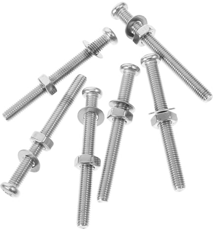 Lot de 6 Vis de Fixation pour Échelle de Piscine en Acier Inoxydable | Remplacement, Fixation Sécurisée, Stabilité Renforcée, Installation Simple, Couleur Argenté pour Escalier