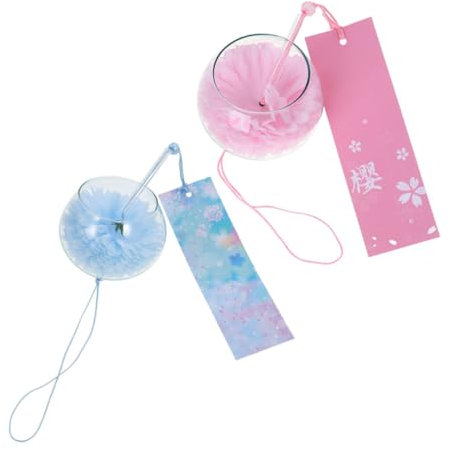 POPETPOP Élégant Carillon À Vent en Verre Suspendu Cloches À Vent Japonaises pour Jardin Balcon Décoration De Maison Décoration Suspendue De Mariage