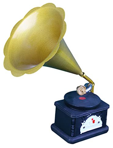 Vaguelly 1stück Vintage Phonograph Modell Aus Harz Retro Dekoration Für Wohnzimmer Bar Und Einzigartiges Kunstwerk Mit Realistischem Design Umweltfreundliches Material Inneneinrichtung