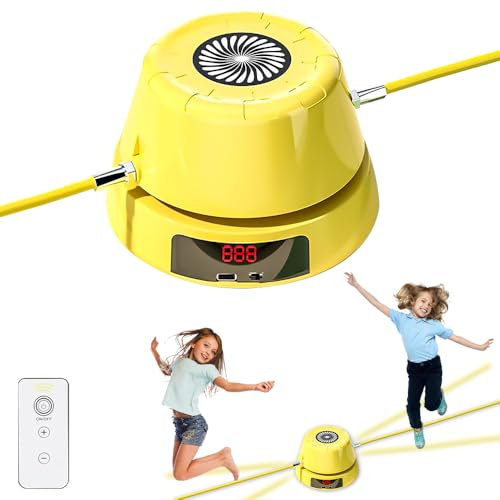 Machine à Sauter à Corde Électronique, Machine à Sauter à Corde Automatique avec Compteur, Multi Utilisateurs, Vitesse Réglable, Machine à Sauter à Corde Électrique pour Fête, Jeux Interactifs