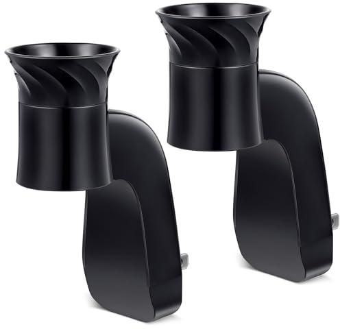 Hohean 2 Pack Wall Fragrance Plug in Compatible with Bath and Body Works WallFlower Refills, ETL Certified, Rotatable, Precise Scent Adjustable Fragrance Control Diffuser Plug for Home, Office (Black)