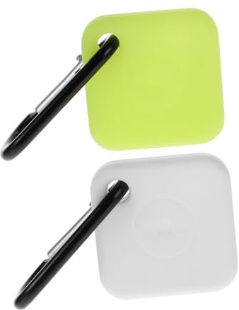 DOITOOL 2 Stück -trackerschutzfall Schützend Stoßstange Stichworte Schild Tile Mate-Fall Tile Tracker-Abdeckung Green Kieselgel