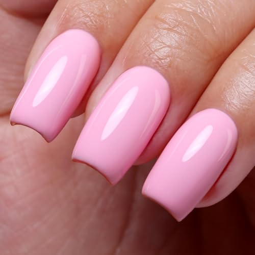 Firedeep 10ml Hema Free Gel Polish Dusty Mauve Pink Color Gel Nail Polish Soak Off UV LED Cured Manicure Gift for Art DIY and Salon for Women