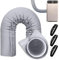Housse De Protection Pour Tuyau De Climatisation, Gaine Isolante Pour Tuyau De Climatiseur, Manchon Isolant Pour Tuyaus De Climatiseur Portable Avec 3 Sangles Réglables Pour Intérieur Extérieur Maison