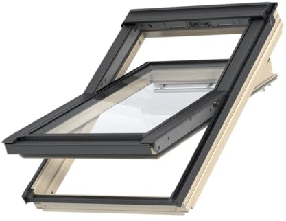Dachfenster Set für VELUX | Fenster aus Holz MK04 (78 x 98 cm) mit 3-fach Verglasung und ThermoTechnology™ | Schwingfenster inkl. Eindeckrahmen für Dachziegel (1,5-12 cm) + BBX Dampfsperrschürze